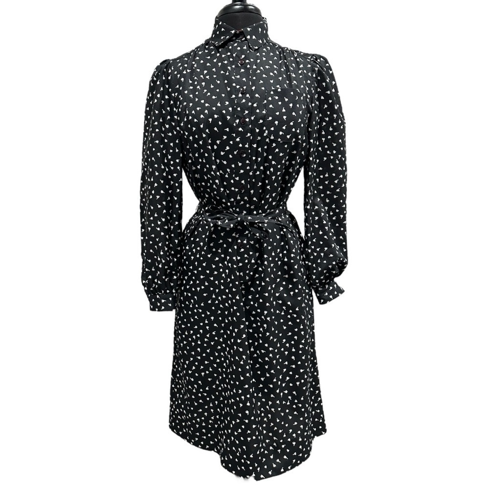 Vintage 1960’s B. Altman & Co. Tulip Print Midi Shirt Dress Size 10